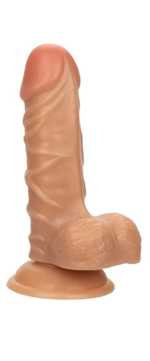 CalExotics Working Stiff The Lifeguard, 4.5 Inch Dildo with Sturdy Suction Cup Fits Most Harness, Flexes and Bends SE-0271-05-3
