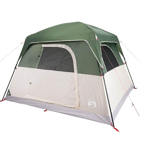 vidaXL Camping Tent Cabin 4-Person Green Waterproof, Tent, Camping shelter, Garden shelter, Garden Tent, Outdoor shelter, Lightweight Tent
