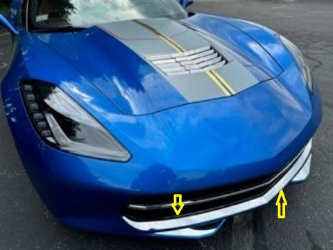 QAA part SP54115 is a 1 piece Stainless Steel Lower Front Grille Accent Trim that is compatible with Chevrolet Corvette C7 2014-2019 2-door