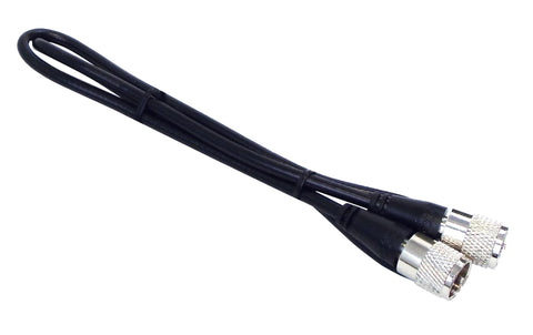 KALIBUR 1.5 Foot Black RG8X Coax Cable Assembly with Molded PL259 CONNECTORS ON Each END