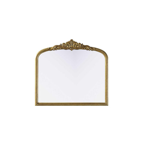 Elegant Decor Naomi Vintage Resin Mirror 33X30 in Antique Brass