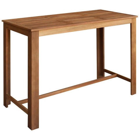 vidaXL 59.1"X27.6"X41.3" Solid Acacia Wood Bar Table in Brown