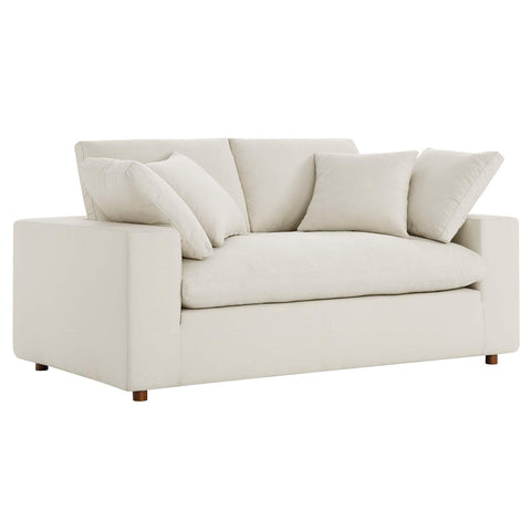 Modway EEI-4859-LBG Commix Down Filled Overstuffed Loveseat, Light Beige