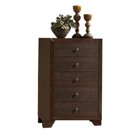 Acme Madison 5 Drawer Chest in Espresso