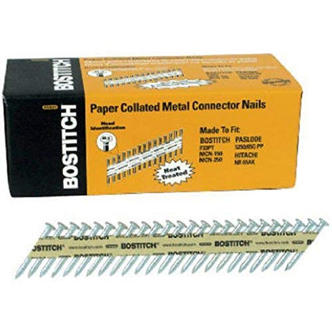 BOSTITCH PT-MC14815G-1M 1 1/2-Inch x .148 Paper Tape Collated Galvanized Metal Connector Nails, 1000-Qty.