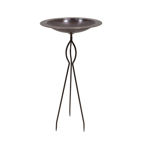 Achla Designs 18" Classic Copper Birdbath with Tripod Stake