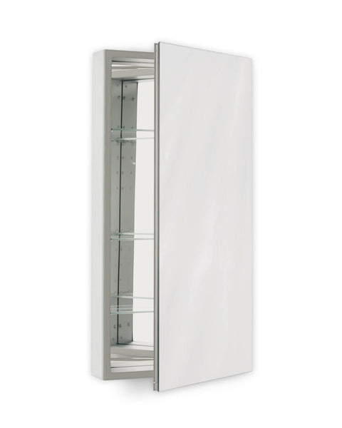 Robern PLM2440G Polished Edge, Classic Gray Interior ? Non-Handed PL Series 24" x 40" Flat Top Cabinet