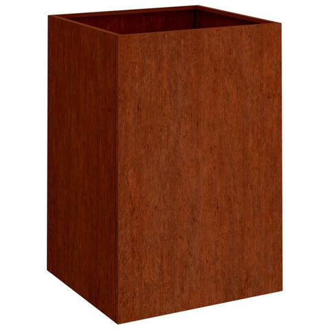 vidaXL Planter with Sturdy Steel Frame, Durable Cor-Ten Steel Construction, 20.5 x 18.9 x 29.5 Inches for Outdoor/Indoor Garden Decoration