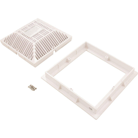 Waterway 9" x 9" Drain Cover Grate and Frame 640-4790 V