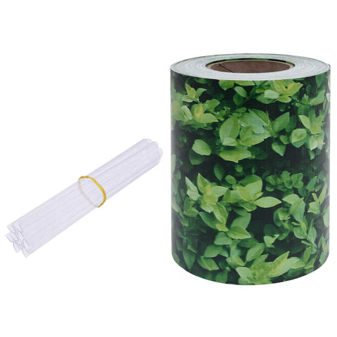 vidaXL Garden Privacy Screen, Fence Screen for Outdoor Patio Balcony Backyard Greenhouse Barn, Fabric Roll for Plant, Sunscreen Shade, PVC Green