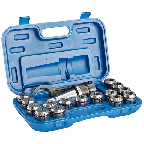 HHIP 3900-0005 R8 17 Piece Er-40 Spring Collet Chuck Set (1/8-1 Inch)