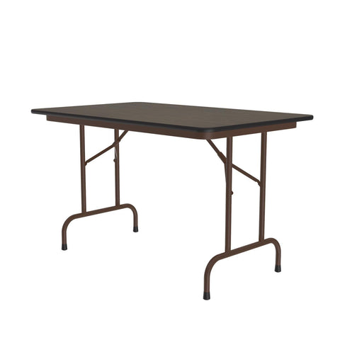 Correll Thermal Fused Laminate Top Folding Table in Walnut Finish CF3048TF-01