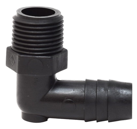 Valterra RF842 3/8" Male Pipe Thread x 1/2" Barb Elbow Fitting
