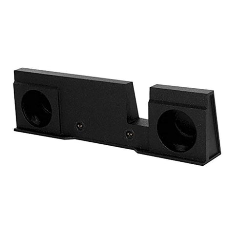 Q Power Underseat Downfire Dual 10in Sealed Subwoofer Enclosure, Sub Box Compatible with Ford F-150 SuperCrew 2004-2008