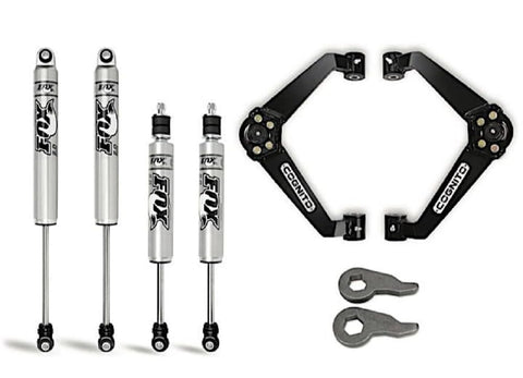 Cognito Motorsports 110-P0753 3-Inch Performance Leveling Kit With Fox PS 2.0 IFP Shocks for 01-10 Silverado/Sierra 2500-3500 2WD/4WD