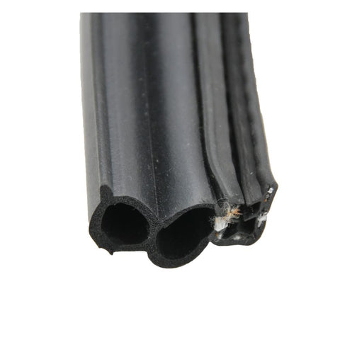 AP Products 0121.2137 018-181-BB Slide Double Bulb Seal with Slide-On Clip, Black, 1.5 Inch x 3/4 Inch x 25 Foot