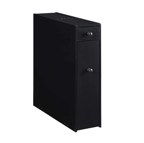 Proman Products ZLM46002 Bathroom Cabinet, 6 1/4" W x 19 3/4" D x 22 ¾" H, Black