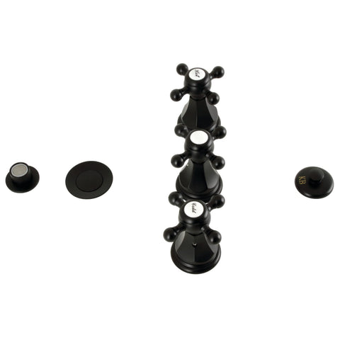 Kingston Brass KB320BX Metropolitan Three-Handle Bidet Faucet, 8 x 2.94 x 3.31, Oil Rubbed Bronze