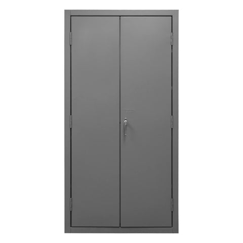 Durham 14 Gauge Welded Steel Flush Door Style Storage Cabinet, 3602-95, 3600 lbs Capacity, 18" Length x 36" Width x 72" Height, 4 Adjustable Shelves