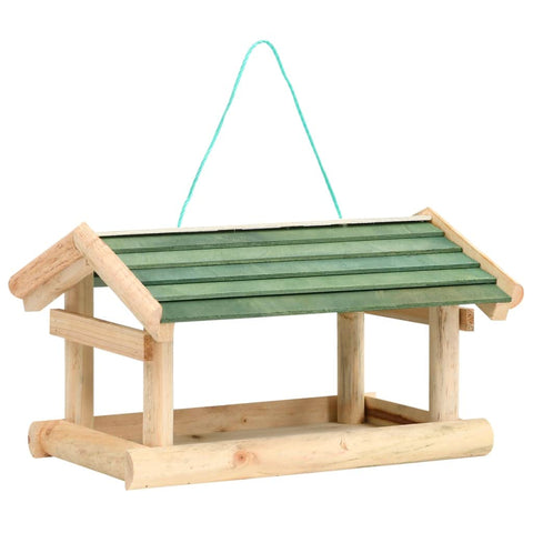 vidaXL Bird Feeder, Wooden Bird Feeder, Garden Roof Feeder Weather Proof for Attracting Birds, Cardinal Bird House Feeder, Solid Wood Fir