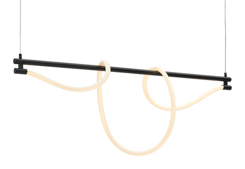 Zuo Adder Ceiling Lamp Black, Black Ceiling Lamp, Modern Style, Hardwired Standard Bracket, mounting hardwares Included, Steel, Lighting Ceiling Lamps, 47.2" W x 4.7" D x 17.3~59.1" H