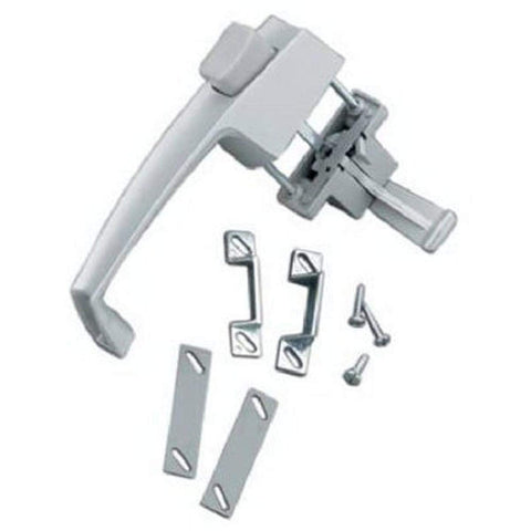 Wright Products - Tie Down Textured Push Button Door Latch for Screen and Storm Doors, Aluminum