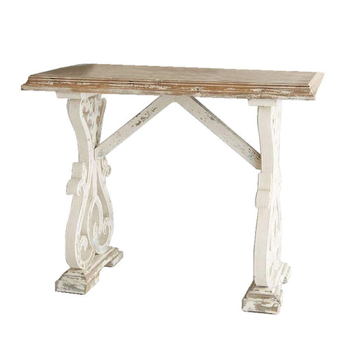 TX USA Corporation 48" Baxter Wood Farmhouse Console Table - White