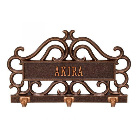 Scroll Personalized Pet Leash Hook Plaque