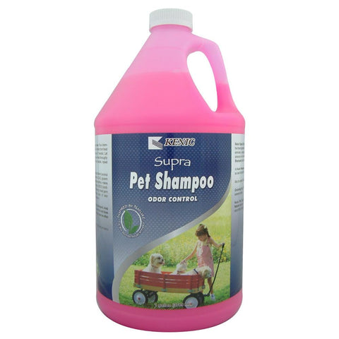 Kenic Supra Deodorizing Dog Shampoo for Smelly Dogs, Odor Control Formula for Dogs and Small Animals, 1 Gallon, Made in USA