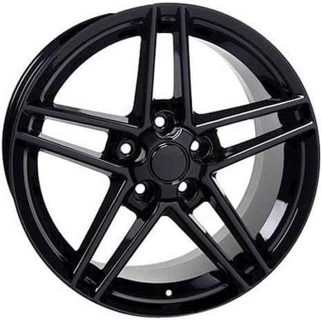 OE Wheels LLC CV07A-18105-5475-56B Black Wheel Painted (18 x 10.5 inches /5 x 120 mm, 56 mm Offset)