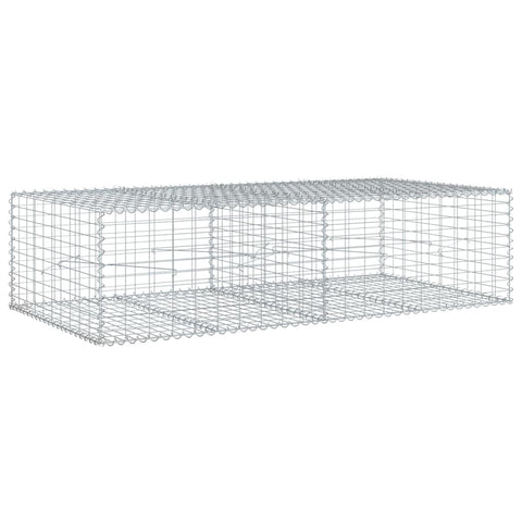 vidaxl Gabion Basket 78.7"x39.4"x19.7" Galvanized Iron cage Outdoor Decor Landscaping