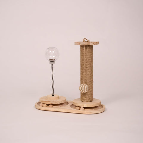 Armarkat Interactive Scratch Post and Activity Center - The Ultimate Cat Playground S1501