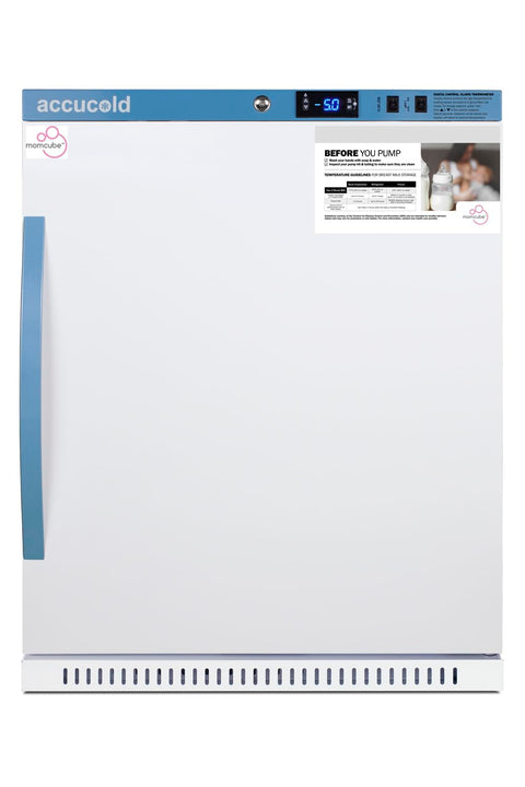 ACCUCOLD AFZ5PVBIADAMC 4 Cu.Ft. MOMCUBE Breast Milk Freezer ADA Height 1 C Variation Open Door Alarm Microprocessor Control Panel (Right Hand Door)