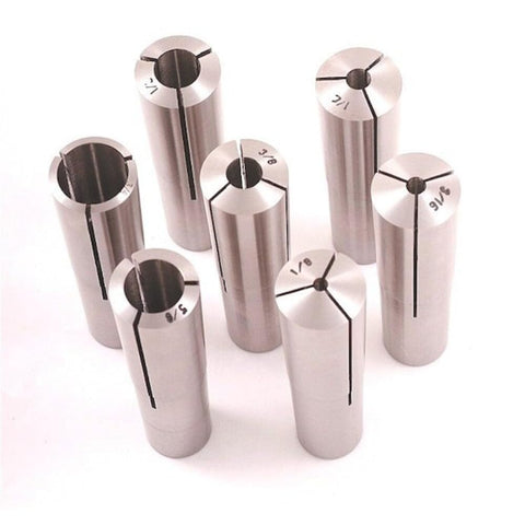HHIP 3900-0893 MT3 Round Collet Set, 7-piece, 1/8" ~ 3/4"