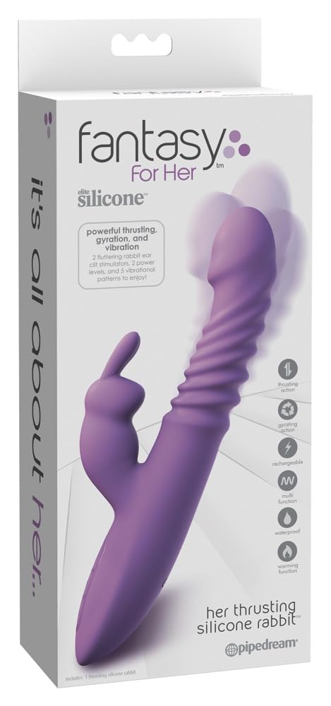 Pipedream Products Fantasy for Her, Thrusting Silicone Rabbit