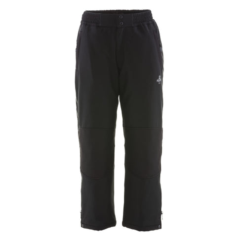 RefrigiWear Men Insulated Softshell Work Pants – Water-Repellent, Windproof, Thermal Winter Pants, Silver Twill Reflective Lining, Black - 4X-Large