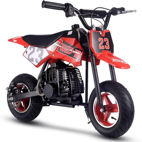 MotoTec DB-02 50cc 2-Stroke Kids Supermoto Dirt Bike Red