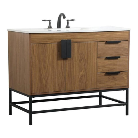 Elegant Decor Indoor Modern Under Sink Bathroom Fixtures Storage Organizer Cabinet 60 inch Single Bathroom Vanity - Green