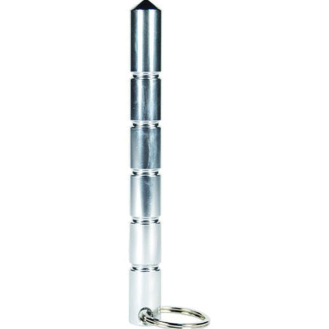 Aircraft Grade Aluminum Keychain Kubotan Silver