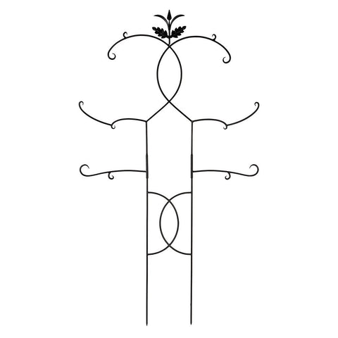 Achla Designs FT-02 Tendrils II Plant Support Metal Garden Trellis, 48 x 84, Black