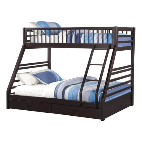 ACME Furniture XL Twin/Queen Bunk Bed with Drawers, Espresso (AC-37425)