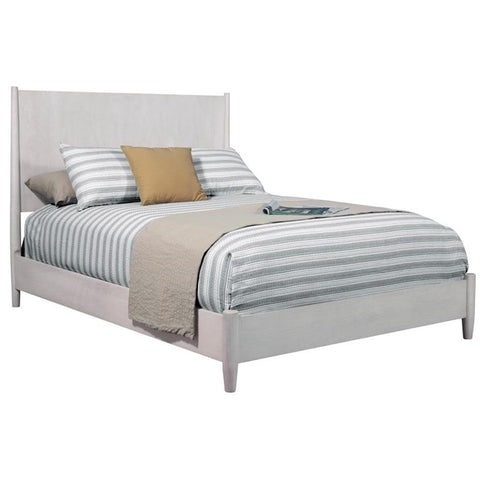 Alpine Furniture Flynn Platform, King, Gray,Mahogany