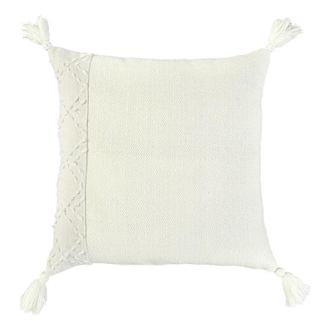 Rizzy Home Color Block 20" x 20" Poly Pet Pillow Cover Ivory/Ivory