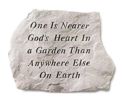 Kay Berry- Inc. 60120 One Is Nearer Gods Heart In A Garden Than Anywhere Else - Memorial - 15.5 Inches x 11.5 Inches