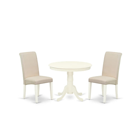 East West Furniture ANBA5-LWH-01 Dining Set