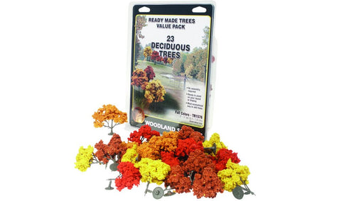 Woodland Scenics Fall Deciduous Value Pack Trees 2" - 3"