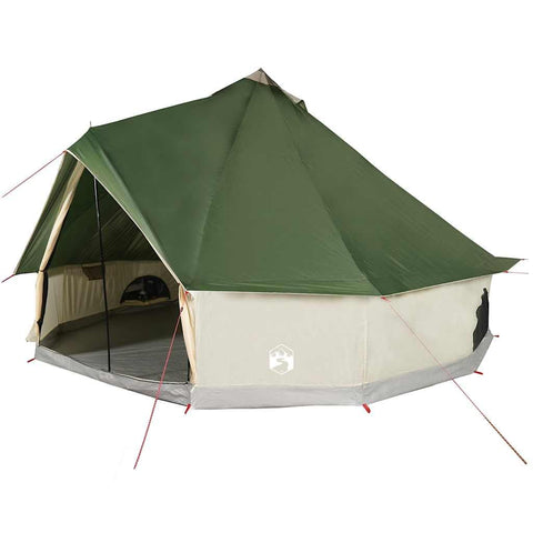 vidaXL Family Tent Tipi 10-Person Green Waterproof, Tent, Garden Tent, Outdoor shelter, Camping Tent, Camping shelter, Garden shelter