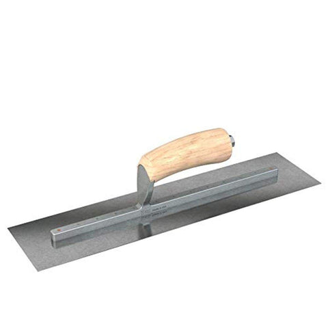 Bon 66-227 Steel City Finish Trowel - Square - Carbon Steel - 14 X 3 - Wood