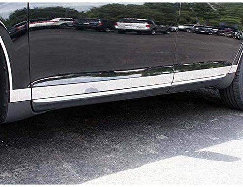 QAA is Compatible with 2009-2016 Lincoln MKS 8 Piece Stainless Rocker Panel Trim, Lower Kit, 2.25" - 2.375" Tapered Width TH49625