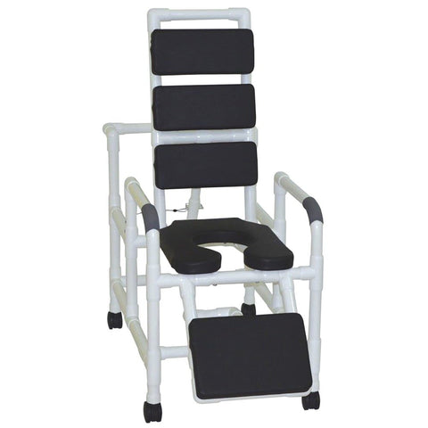 MJM INTERNATIONAL 193-SSDE-TP-BLK Reclining Shower Chair, Shape, ()